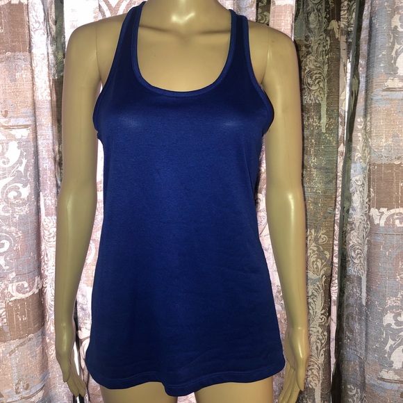 Nike Tops - 🌵Nike dri fit racerback tank top blue medium EUC